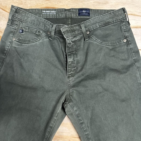 adriano goldschmied jeans Wmn 29 The Abbey Ankle Skinny Green Brushed - Picture 4 of 10